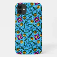 Abstract Floral iPhone 11 Case