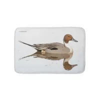 Reflections of a Northern Pintail Duck Bath Mat