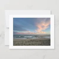 Sunset Beach Photography Seascape Postcard