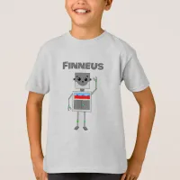 Personalized Robot Themed   T-Shirt