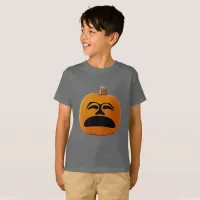 Jack o' Lantern Unhappy Face, Halloween Pumpkin T-Shirt