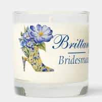 Chinoiserie High-Heel Shoe Bridesmaid Gif favort Scented Candle