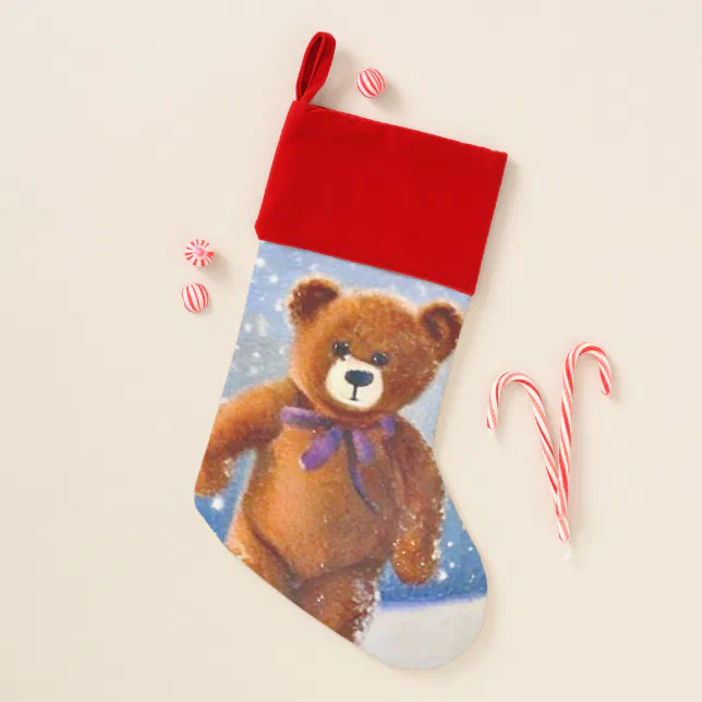 Christmas Socks Bear in the Snow Christmas Stocking