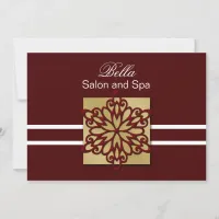 red snowflake Business Thank You Cards