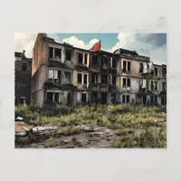 Lost Spaces | Abandoned Post Apocalyptic Buildings Postcard