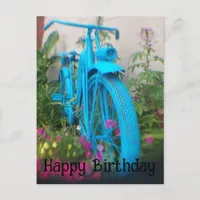 Artsy Photography Bicycle Happy Birthday Postcard