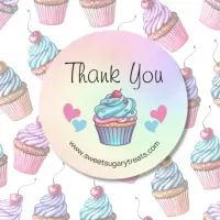 Thank You Cupcake Sticker