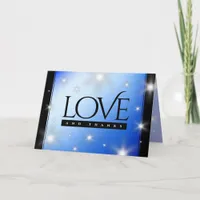 Elegant 67th Star Sapphire Wedding Anniversary Thank You Card