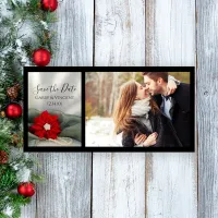 Poinsettia and Pearls Winter Wedding Save the Date