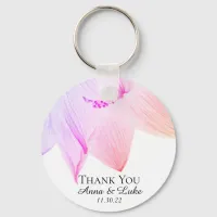 *~* Pink Lotus Spiritual Wedding SWAG Branding Spa Keychain