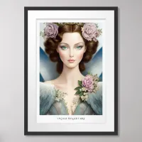 Vintage Inspired Winged Fairy Poster