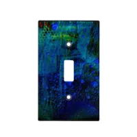 Abstract Blues Light Switch Cover