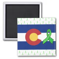 Lyme Disease Awareness ribbons in Colorado Magnet