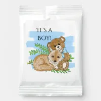 It's a Boy, Fox and Teddy Bear Baby Shower Hot Chocolate Drink Mix