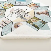 Memories Photo Collage Sea Glass ID1016 Sherpa Blanket