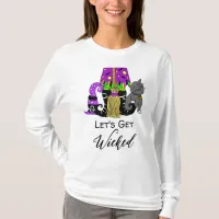 Let's Get Wicked | Witch's Broom  T-Shirt