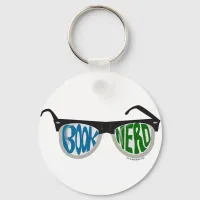 Book Nerd Glasses Keychain