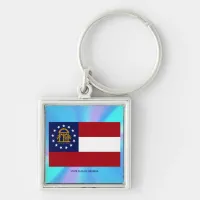 Georgia State Flag Keychain