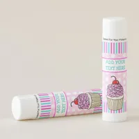 Cherry Vanilla Cupcake Party Favor Thank You Gift Lip Balm