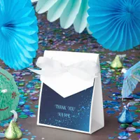 Elegant Blue Sparkle Design for Wedding Invites & Favor Boxes