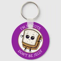 So Cute, Don't be Jelly | PB&J Sandwich Keychain