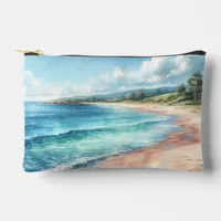 Coastal Tropical Beach Accessory Pouch