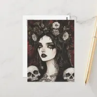 Persephone Goth Postcard