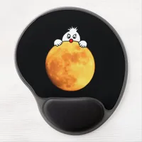 Cute man in the moon gel mouse pad