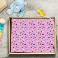 Vintage Fruit Mixed Pattern First Birthday Party Tissue Paper