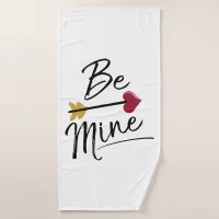 Be mine Cute Valentines Bath Towel