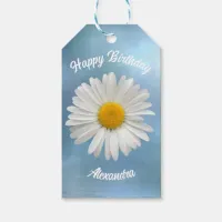 Cheerful White Daisy Gift Tags