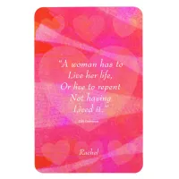 Watercolor Inspirational Quote For Women Magnet