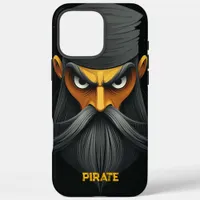 Grumpy Pirate Portrait iPhone 16 Pro Max Case