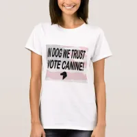 Vote Dog with American Flag T-Shirt