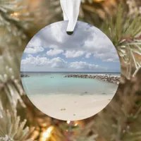 Beach on De Palm Island - Aruba Ornament