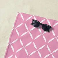 Modern Preppy Pattern Beach Towel