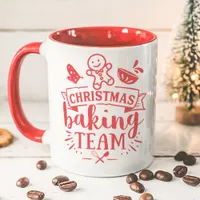 Christmas Baking Team Cute Red Holiday Mug