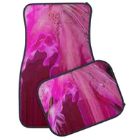 Fuchsia fantasy car floor mat