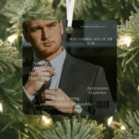 Most Dashing Man   Magazine photo Cover Metal Ornament