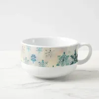 Thumbnail for Vintage Snowflakes Pattern - Soup Mug