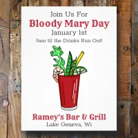 Tavern Promotional Paper for Bloody Mary Day