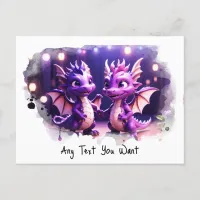 *~* AP48 Magic PHOTO Invite Dragon Postcard