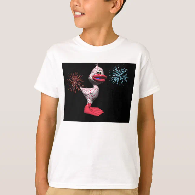 Cute Star Spangled Patriotic Duck T-Shirt