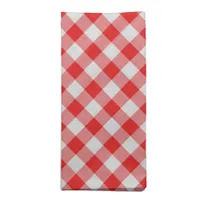 Classic Red and White Gingham Napkins