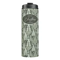 Green Earth Christmas Pattern#6 ID1009 Thermal Tumbler