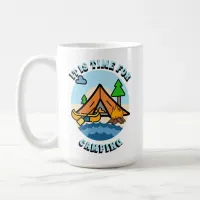 It's Time for Camping Personalized Coffee Mug