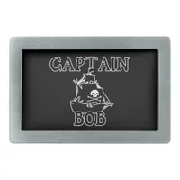 Captain Bob (Pirate Ship) Rectangular Belt Buckle