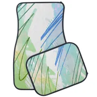 Abstract Beach Car Floor Mat