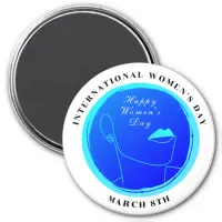 International Women's Day 8th March Colorful Magnet