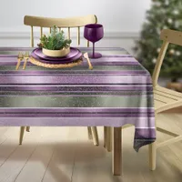 Purple Green Christmas Pattern#27 ID1009 Tablecloth